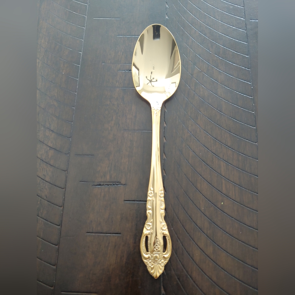 Elegant Gold Plated Teaspoon